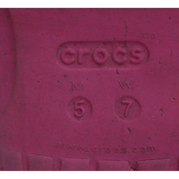 Pink Crocs Sandals With Fun Character Charms Size M5/W7 Lightweight Casual - Picture 6 of 11
